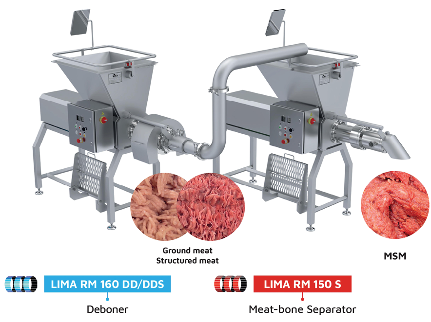 chicken bone and meat separating machine